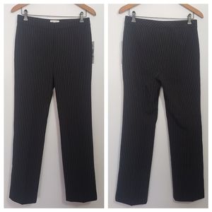 LE SUIT petite black stripes dress pants size 4P